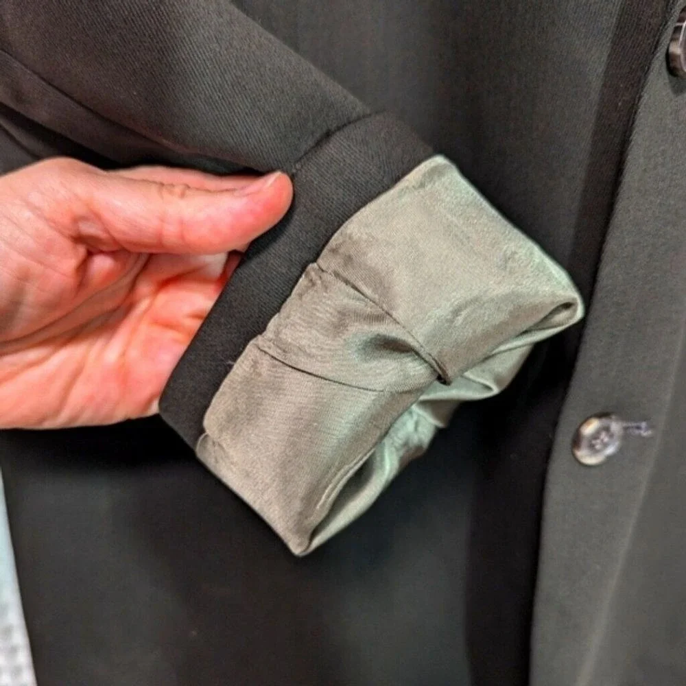 Burberrys of London Mens 43R Blazer Sport Coat Dark Brown‎ Wool Two Button